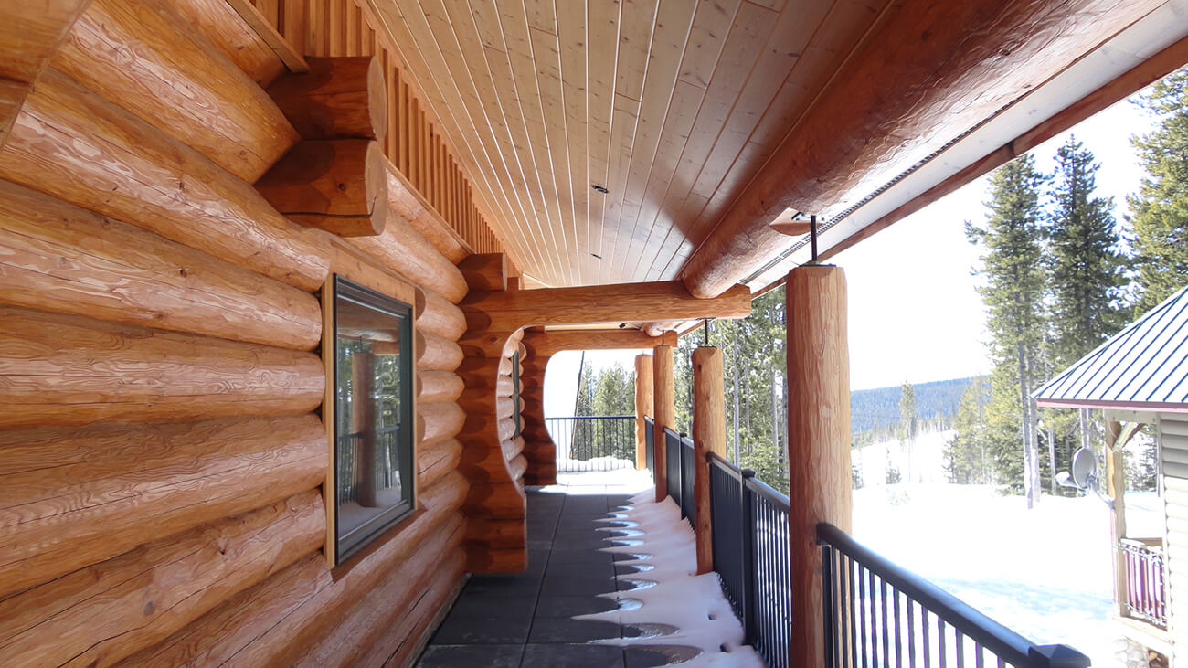 Mount Baldy Log Home Carlyle Contracting South Okanagan & Boundary