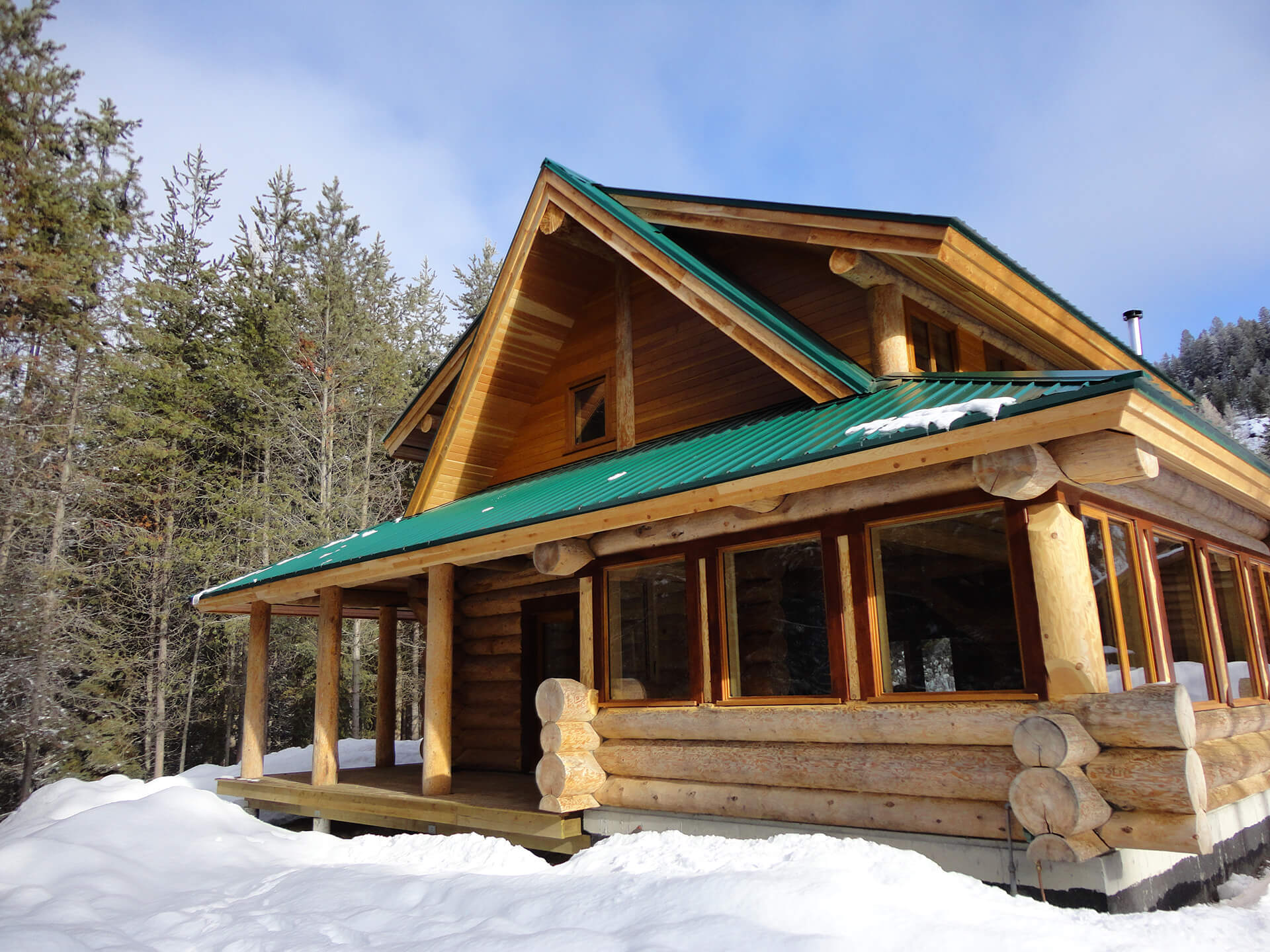 Cougar Mountain Log Cabin Carlyle Contracting South Okanagan