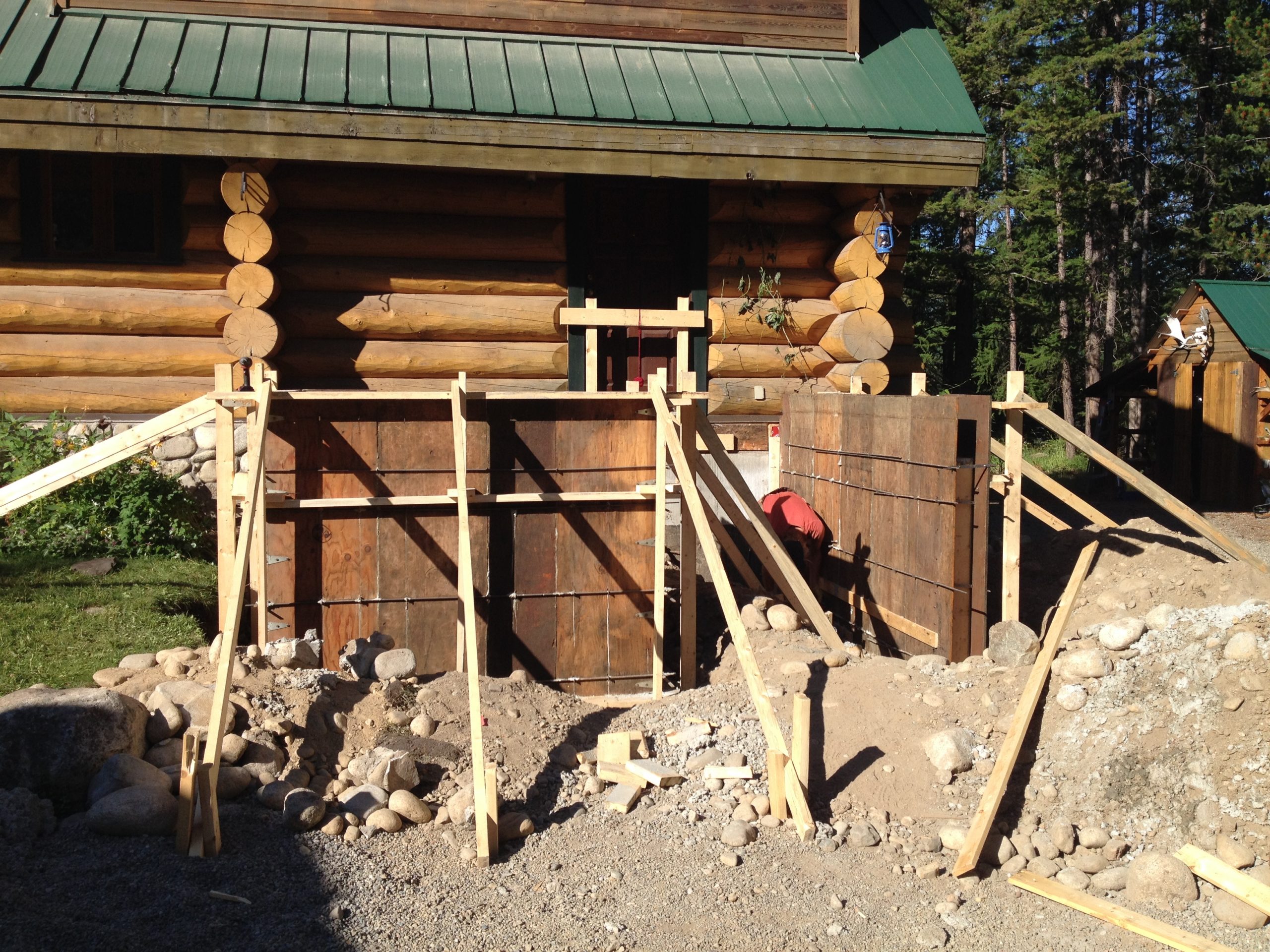 Log Home Grand Entrance Carlyle Contracting South Okanagan